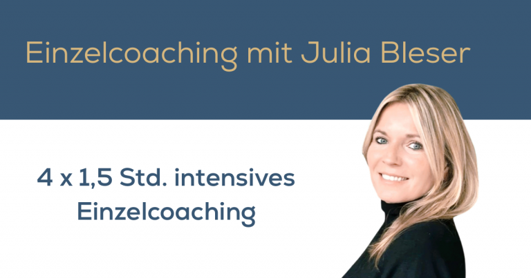 Psychologisches MINDCLEANSE® Einzelcoaching mit Julia Bleser